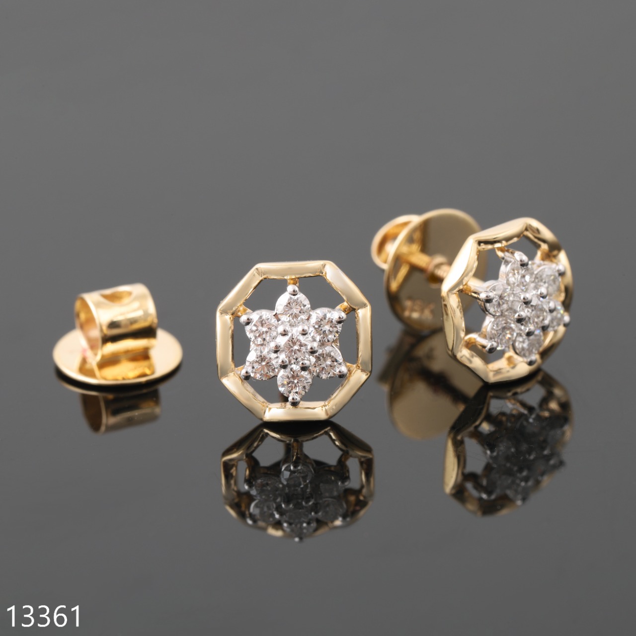 Savannah Round Dimond Stud Earring